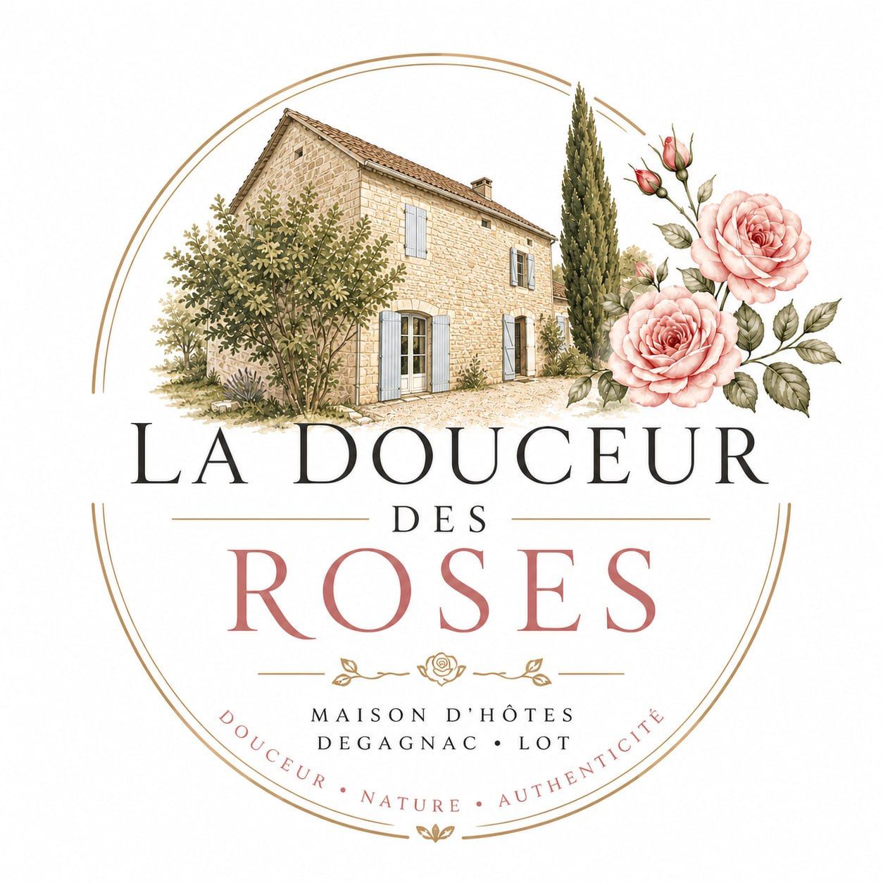 La Douceur des Roses, maison d’hôtes à Dégagnac dans le Lot.